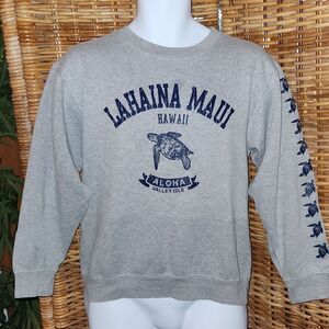 Lahaina Maui Hawaii Aloha State Sweatshirt S